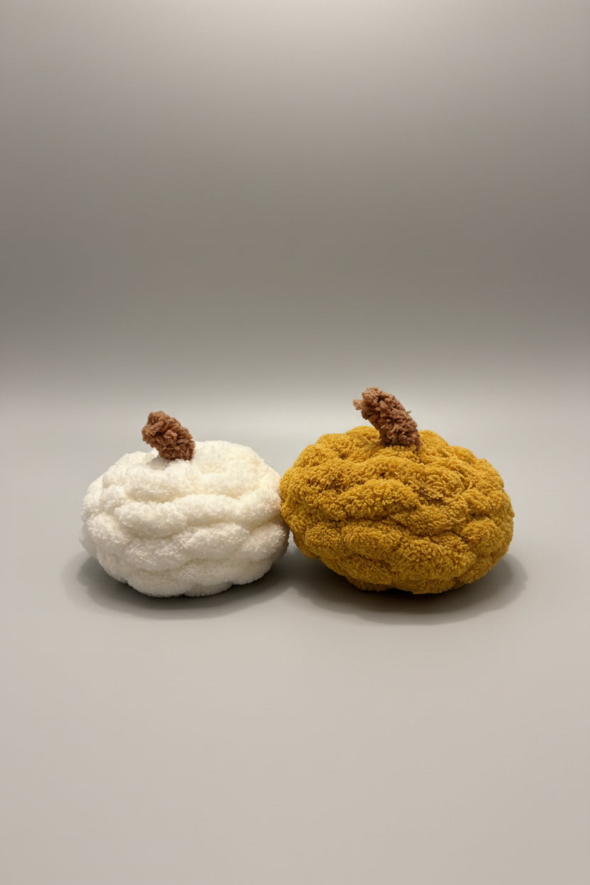 Finger Knit Pumpkin