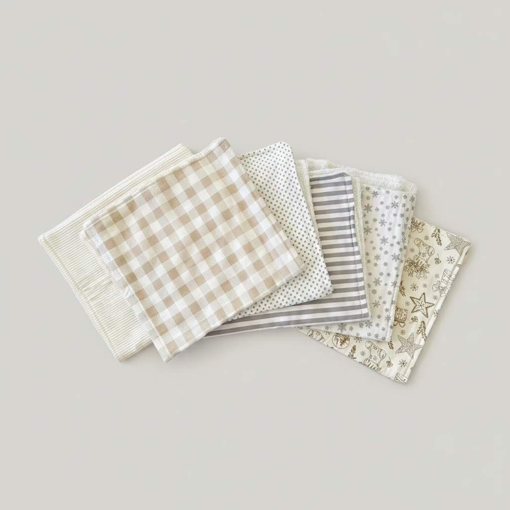Handmade Burp Cloth and Face Cloth